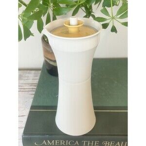 Vintage Tupperware Oil and Vinegar Salad Dressing Cruet  #1246 Almond / Retro